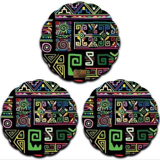 زیر لیوانی چوبی رنس مدل C4-42553 بسته 3 عددی